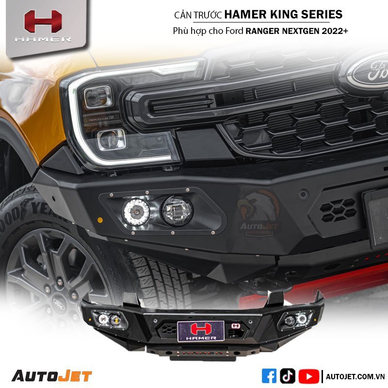 CẢN TRƯỚC FORD RANGER HAMER 2023-6